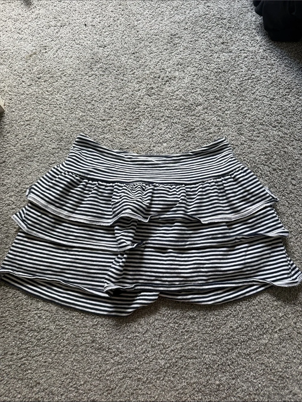 Hollister striped blue and white mini Skirt